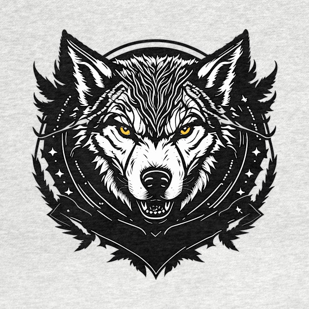 Wolf Logo in Vector Style by NordicBadger